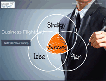 Tablet Screenshot of businessflightpath.com